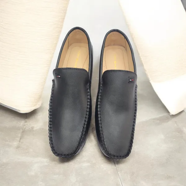 Black_Textured_Slip-On_Loafers_for_Men