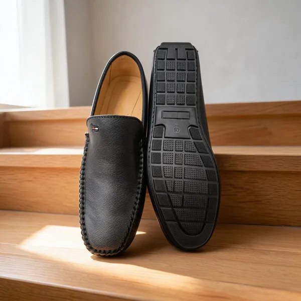 Black_Leather_Slip-On_Casual_Loafers_For_Men