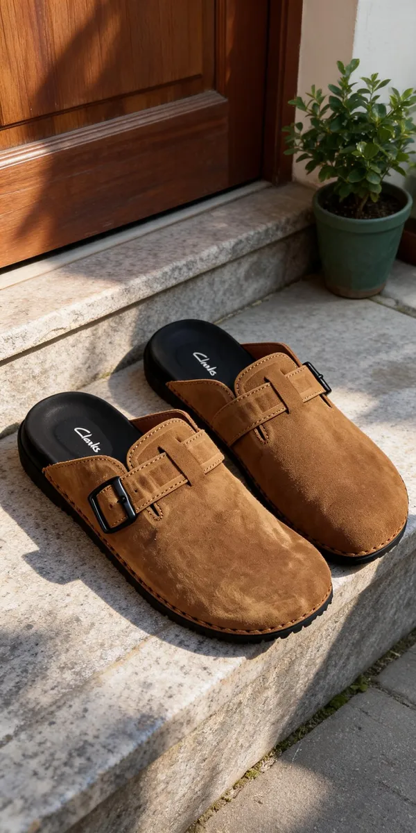 Brown_Leather_Buckle_Strap_Clogs_For_Men