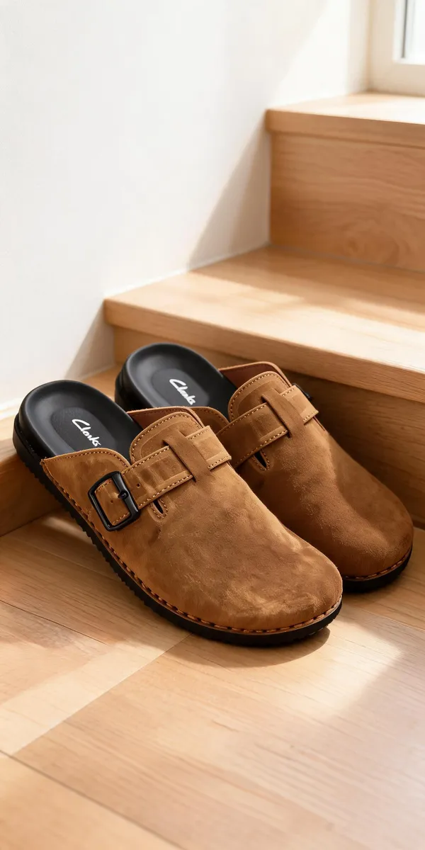 Brown_Leather_Buckle_Strap_Clogs_For_Men