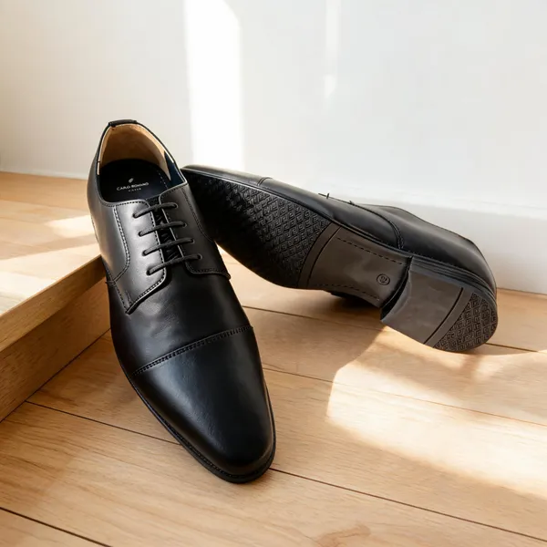 Black_Leather_Lace-Up_Cap-Toe_Formal_Shoes_For_Men