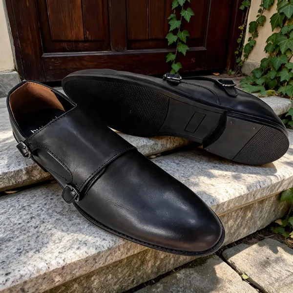 Black_Leather_Monk_Strap_Formal_Shoes_For_Men