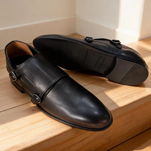 Black_Leather_Monk_Strap_Formal_Shoes_For_Men
