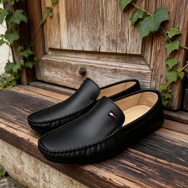 Black_Leather_Slip-On_Casual_Loafers_For_Men