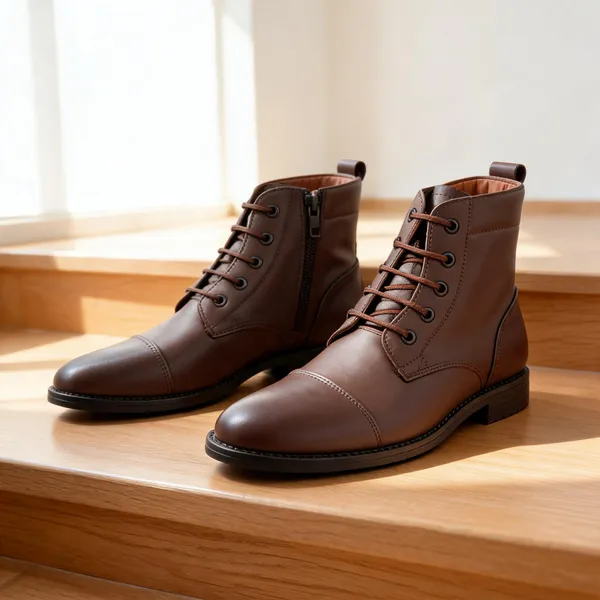 Brown_Leather_Lace-Up_Ankle_Boots_For_Men