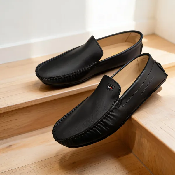 Black_Leather_Slip-On_Loafers_For_Men