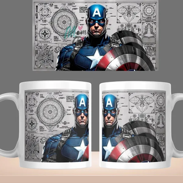 Ceramic_Captain_America_Shield_Blueprint_Print_Coffee_Mug_Pack_Of_2