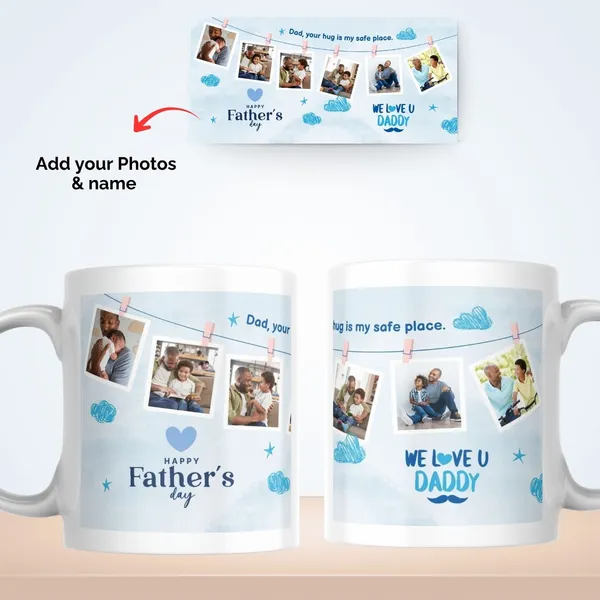 Ceramic_Personalized_Father'S_Day_Photo_Print_Mug_Pack_Of_2