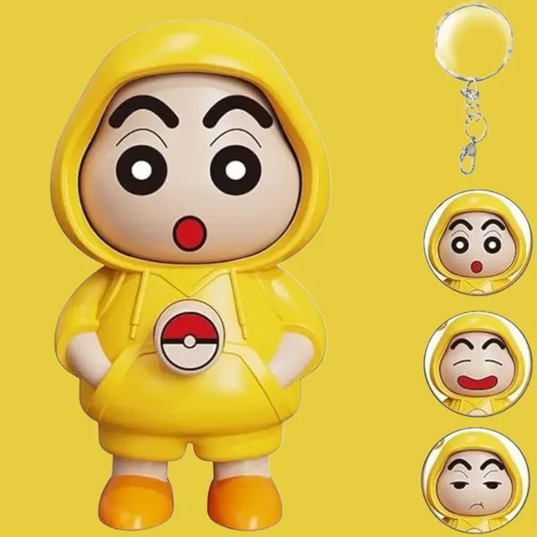 Yellow_Rubber_Hooded_Character_Keychain