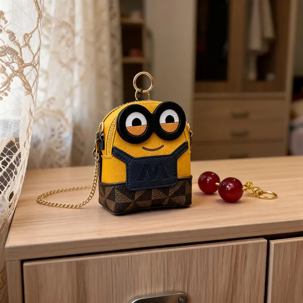 Yellow_Textured_Character_Mini_Sling_Bag_for_Women