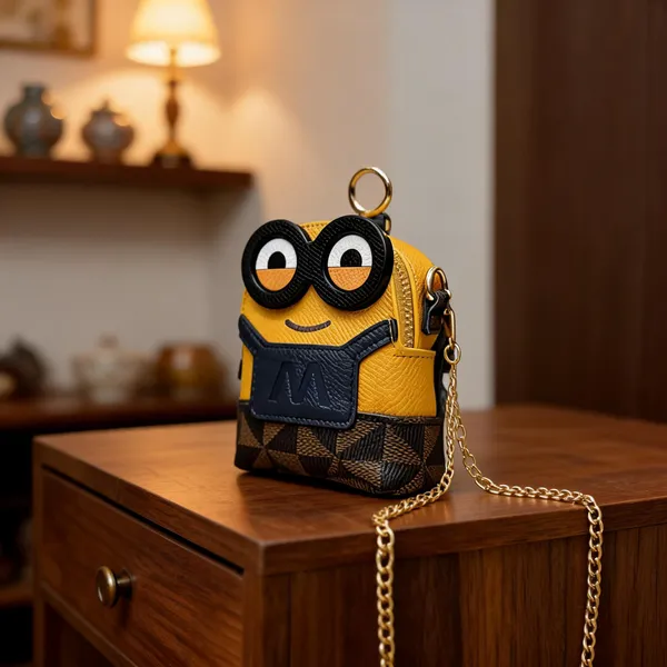 Yellow_Textured_Character_Mini_Sling_Bag_for_Women