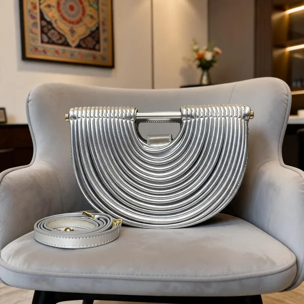 Silver_Metallic_Structured_Handbag_for_Women