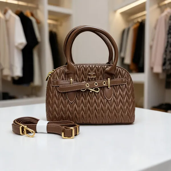 Brown_Quilted_Handheld_Shoulder_Bag_for_Women