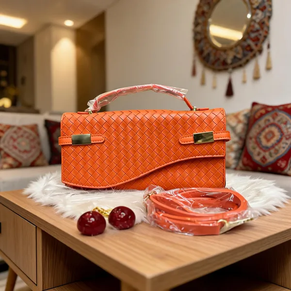 Orange_Woven_Clutch_Bag_for_Women