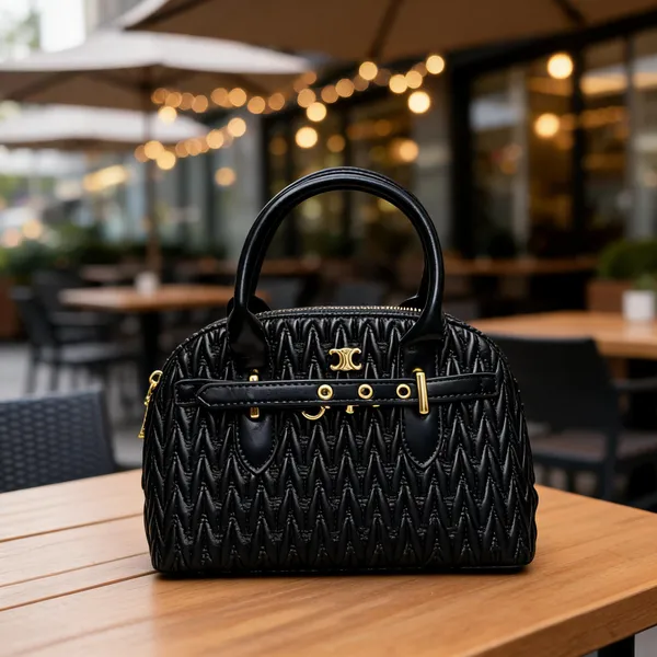 Black_Textured_Structured_Handbag_for_Women