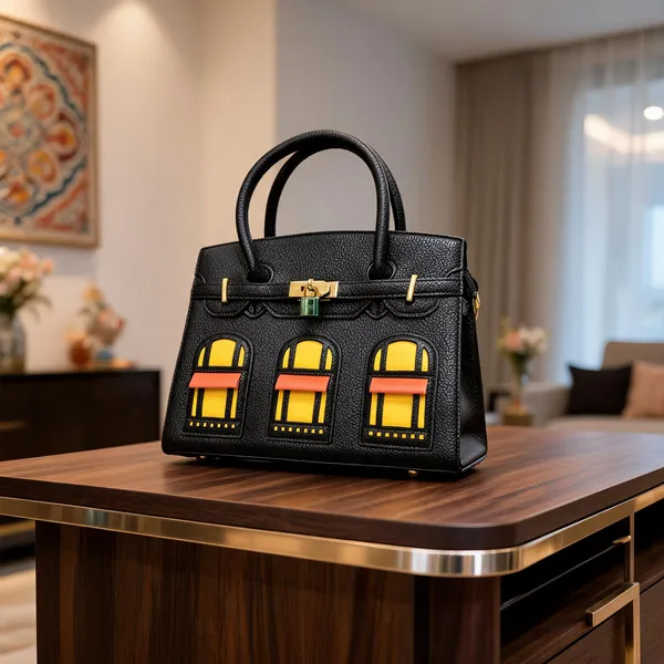 Black_Textured_Structured_Handbag_for_Women