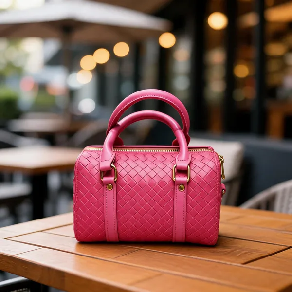 Pink_Woven_Structured_Handbag_for_Women