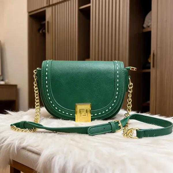 Green_Textured_Crossbody_Bag_for_Women