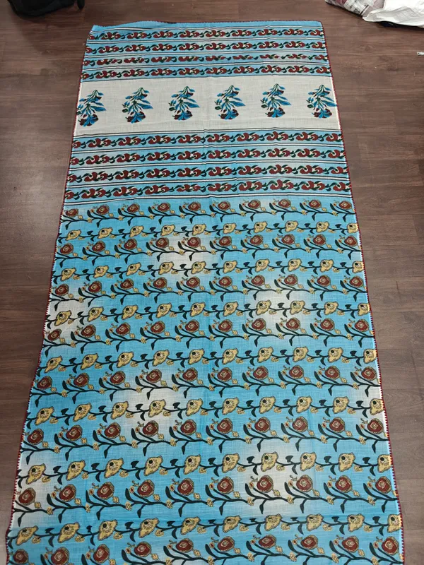Blue_Cotton_Floral_Print_Saree_for_Women