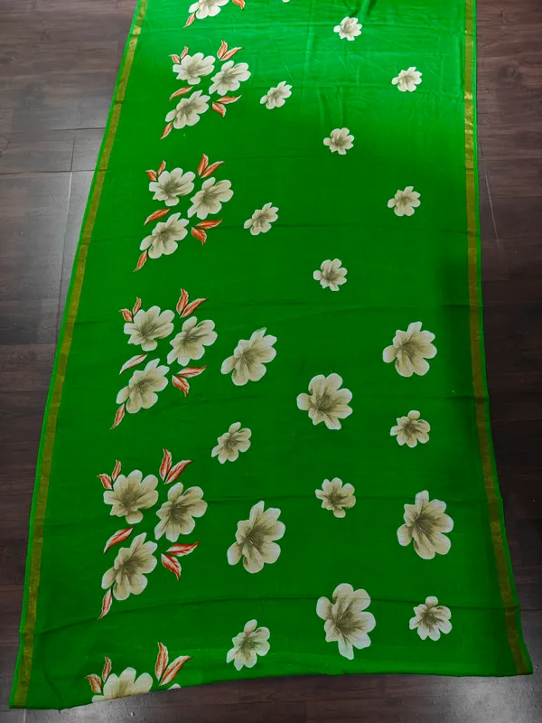 Green_Floral_Print_Saree_for_Women