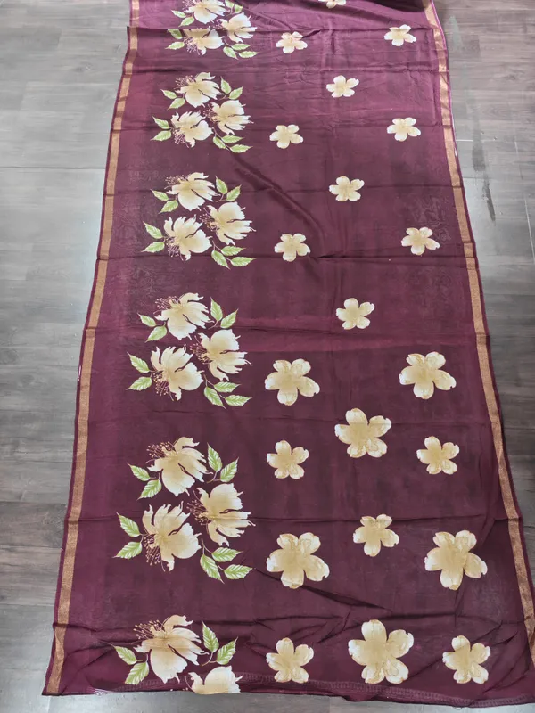 Maroon_Floral_Print_Saree_for_Women