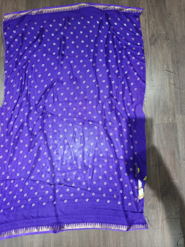 Purple_Printed_Saree_With_Blouse_Piece