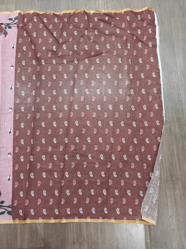 Light_Pink_Printed_Saree_With_Blouse_Piece