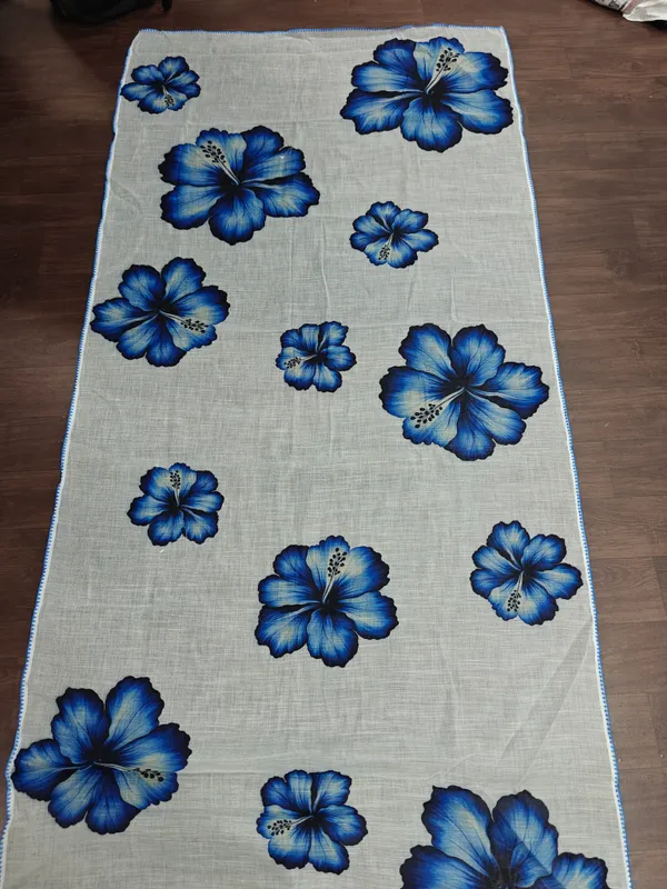 Blue_Cotton_Floral_Print_Saree_for_Women