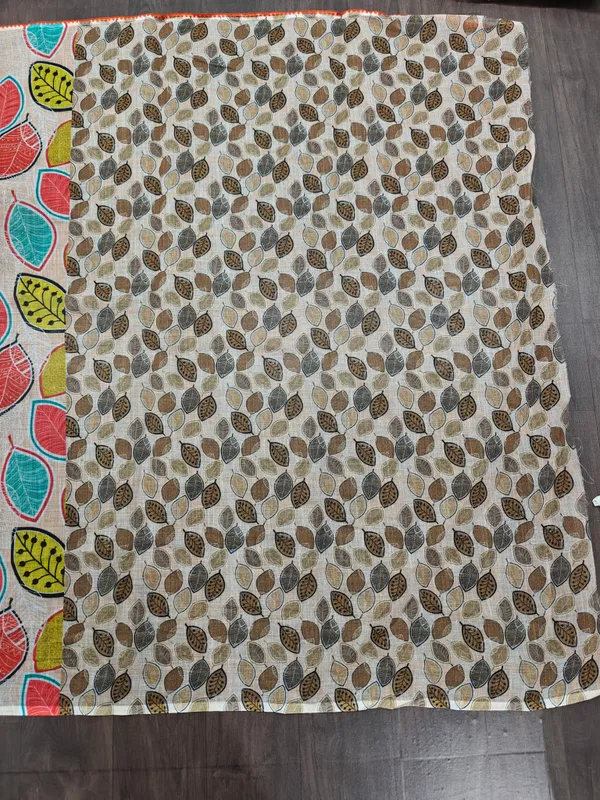 Fabric_Reversible_Leaf_Print_Saree