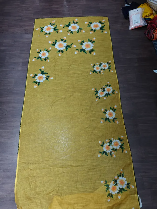 Mustard_Textured_Floral_Print_Saree_for_Women