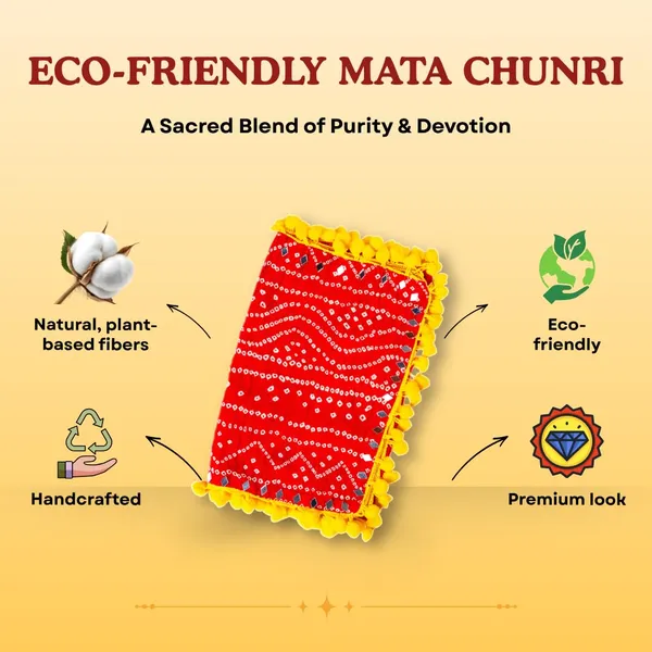Cotton_Bandhani_Chunri_With_Pom_Pom_And_Mirror_Work