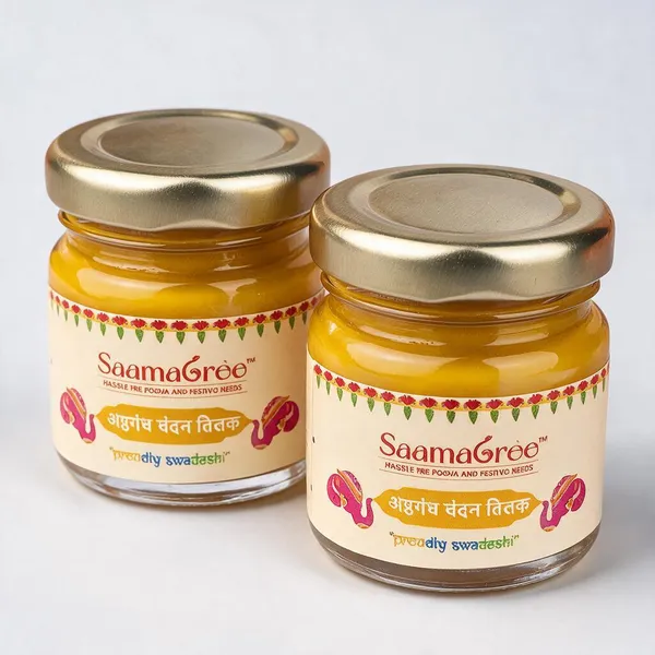 Ashtagandh_Chandan_Tilak,_8_Sacred_Ingredients_with_Saffron_&_Camphor