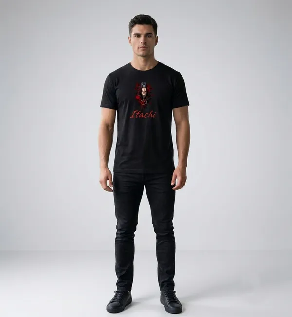 Black_Cotton_Graphic_Print_T-Shirt_For_Men
