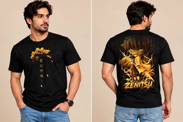 Black_Cotton_Zenitsu_Graphic_Print_T-Shirt_For_Men