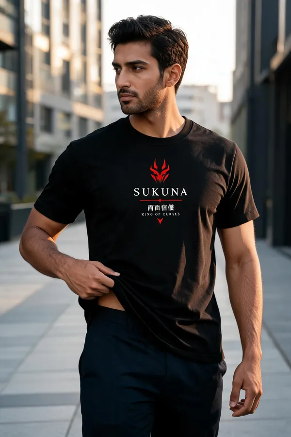 Black_Cotton_Graphic_T-Shirt_For_Men