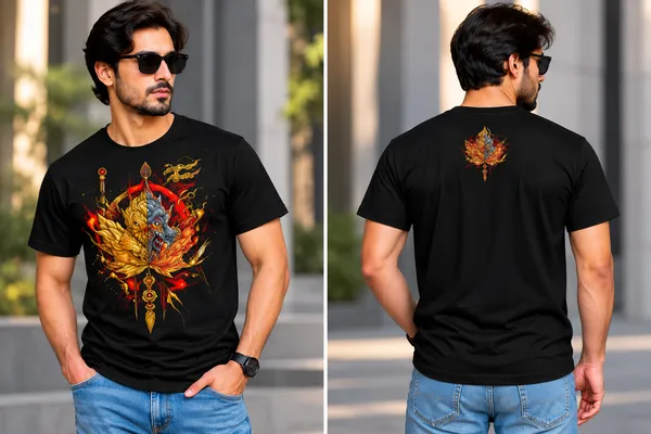Black_Cotton_Graphic_Print_T-Shirt_For_Men