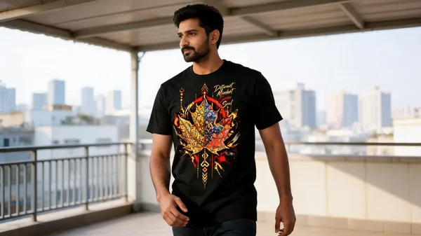 Black_Cotton_Graphic_Print_T-Shirt_For_Men