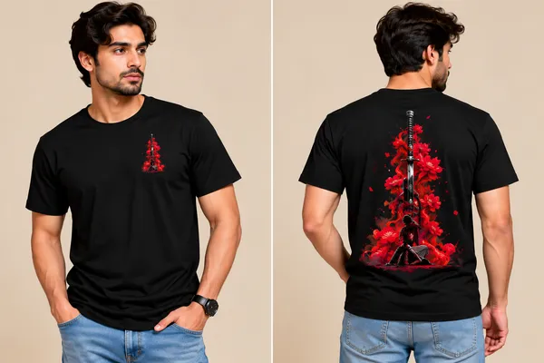 Black_Cotton_Graphic_T-Shirt_For_Men