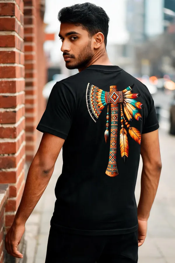 Black_Cotton_Crew_Neck_Graphic_T-Shirt_For_Men