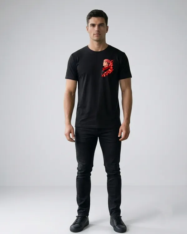 Black_Cotton_Graphic_Print_T-Shirt_For_Men