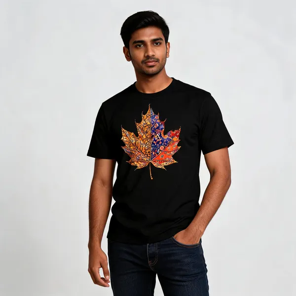 Black_Cotton_Casual_Graphic_T-Shirt_For_Men