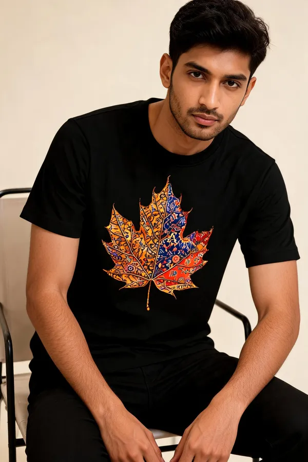 Black_Cotton_Casual_Graphic_T-Shirt_For_Men