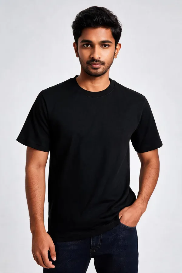 Black_Cotton_Regular_Fit_T-Shirt_For_Men