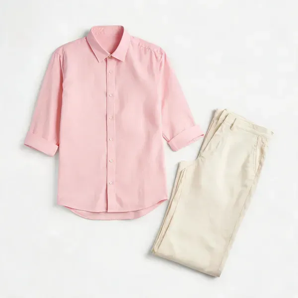 Premium_Shirt_Pant_Set_Light_Pink_Oxford_Shirt_Off_White_Chinos_Reg