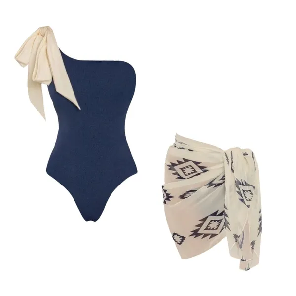 Navy_One_Piece_Swimsuit_With_Printed_Wrap_for_Women