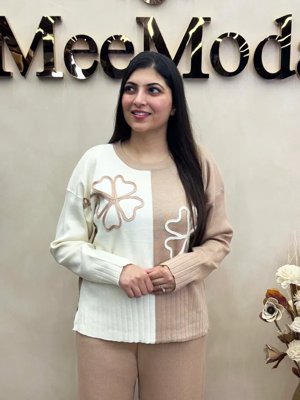 Beige_Knit_Relaxed_Fit_Co-Ord_Set_for_Women