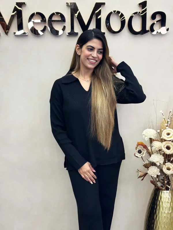 Black_Ribbed_Relaxed_Fit_Co-Ord_Set_for_Women