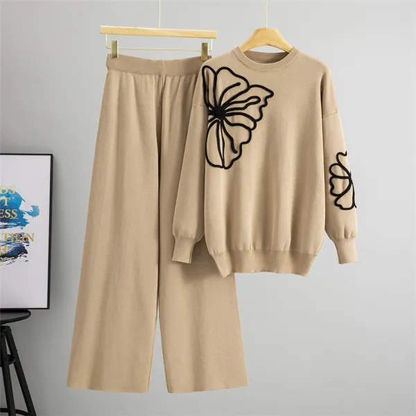 Beige_Knit_Relaxed_Fit_Co-Ord_Set_for_Women
