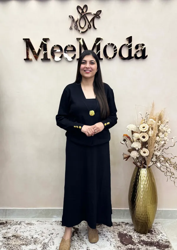 Black_Embellished_Jacket_Style_Dress_for_Women