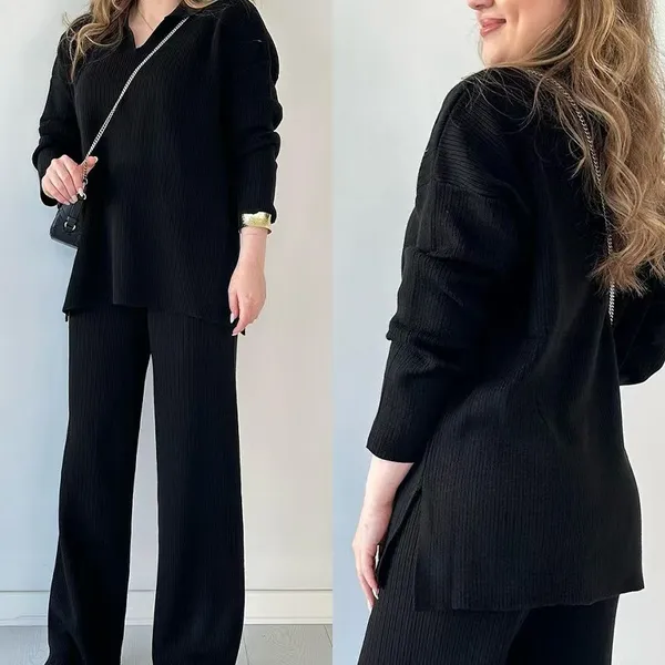 Black_Ribbed_Relaxed_Fit_Co-Ord_Set_for_Women